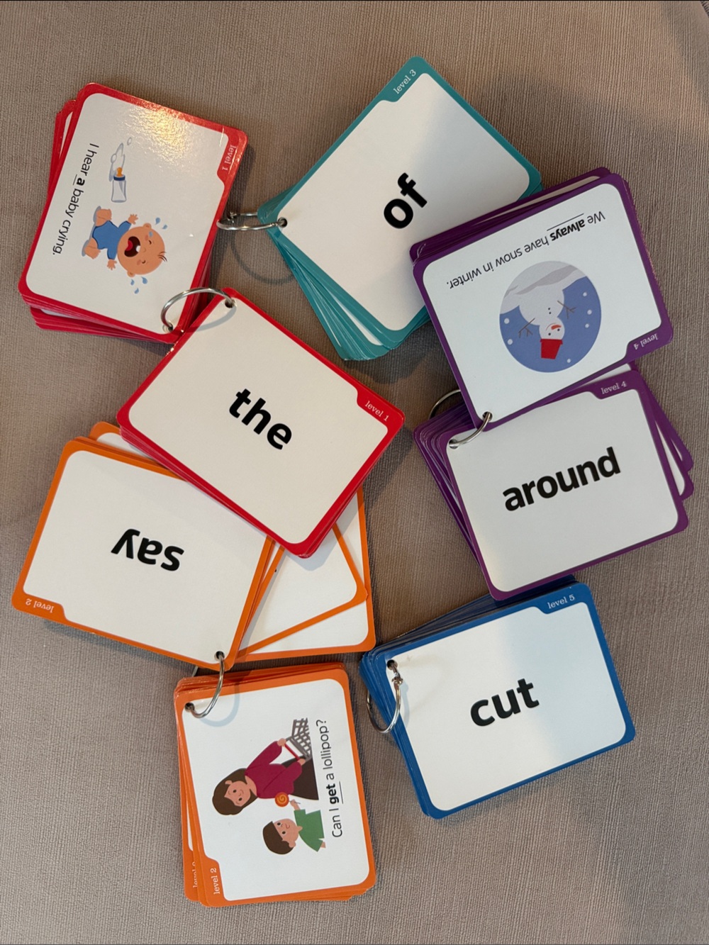 Sight Words Flash Cards for Kids, Learn to Read
